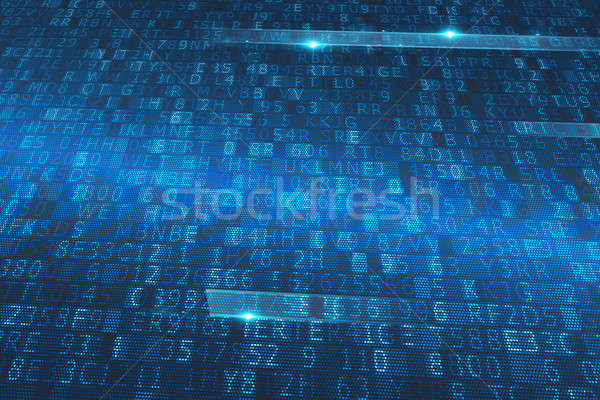 Internet crypted code. Concept of internet security Stock photo © alphaspirit