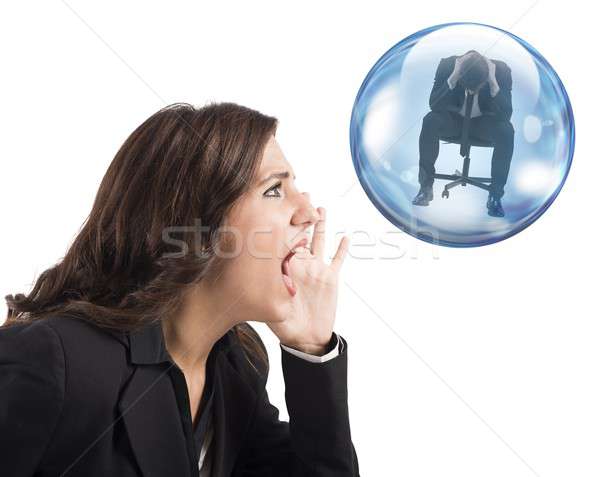 Help a depressed colleague Stock photo © alphaspirit