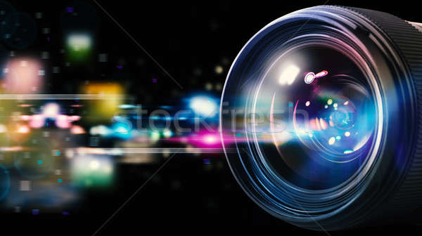 Professional camera lens Stock photo © alphaspirit