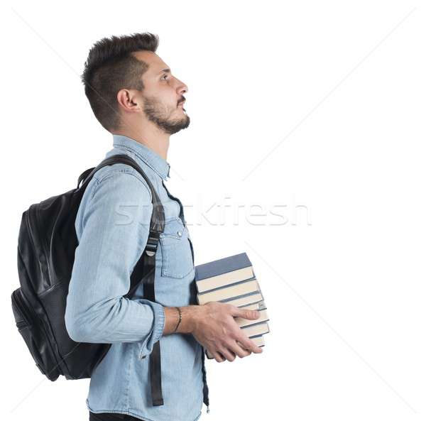 Student studying to achieve objectives Stock photo © alphaspirit