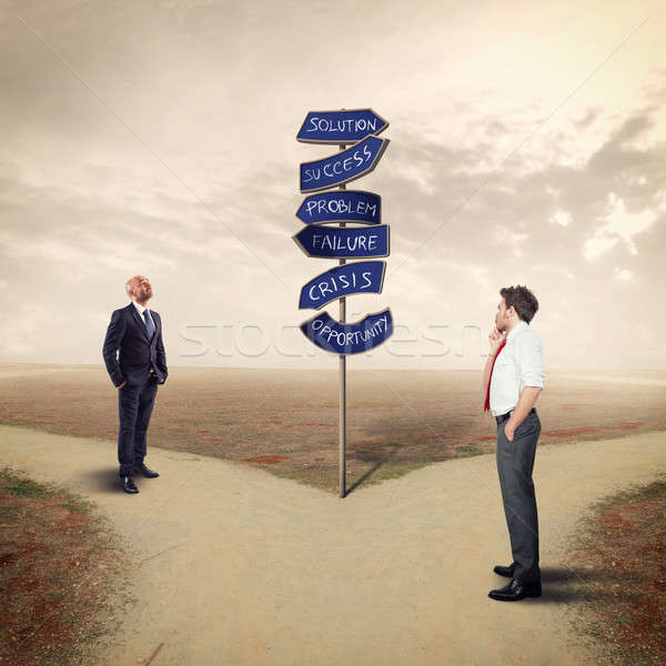 Find the road to business success Stock photo © alphaspirit