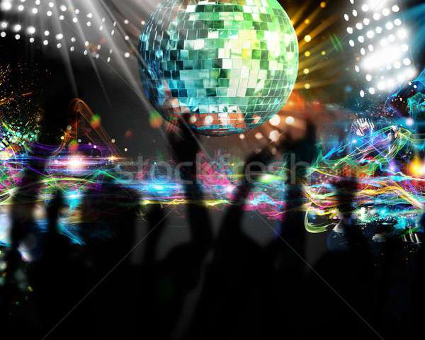 跳舞 夜總會 剪影 許多 人 音樂 商業照片 © alphaspirit