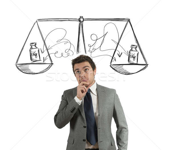 бизнеса решение бизнесмен правосудия подчеркнуть голову Сток-фото © alphaspirit