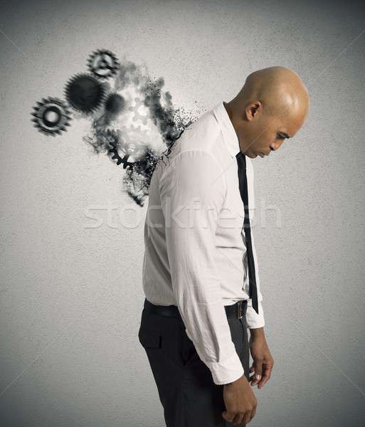 Stock photo: Stress of a businessman