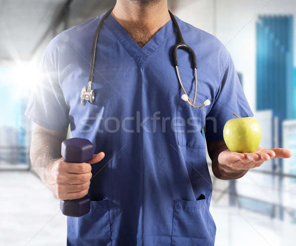 Physical activity and healthy eating Stock photo © alphaspirit