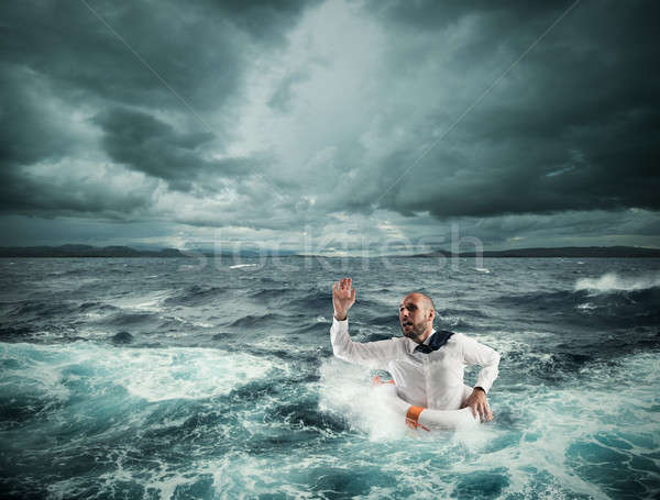 Ask for help during the storm Stock photo © alphaspirit