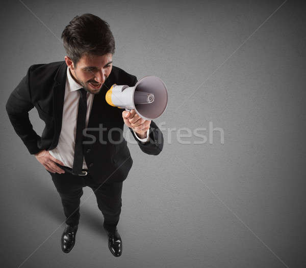 Communication on megaphone Stock photo © alphaspirit