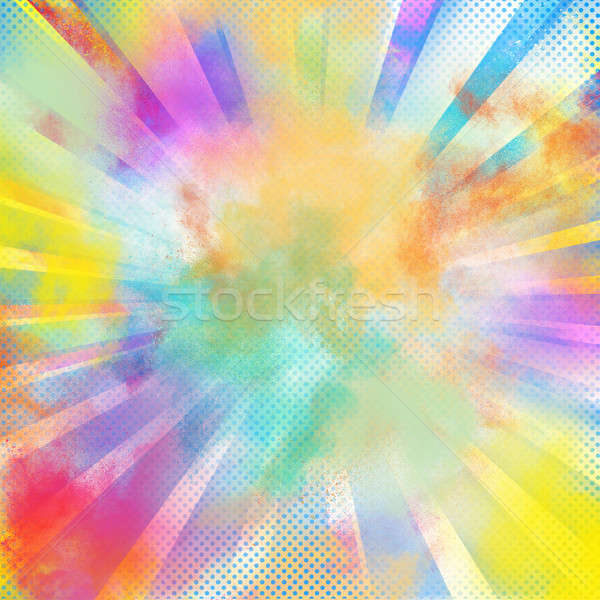 Pop-art colourful burst Stock photo © alphaspirit
