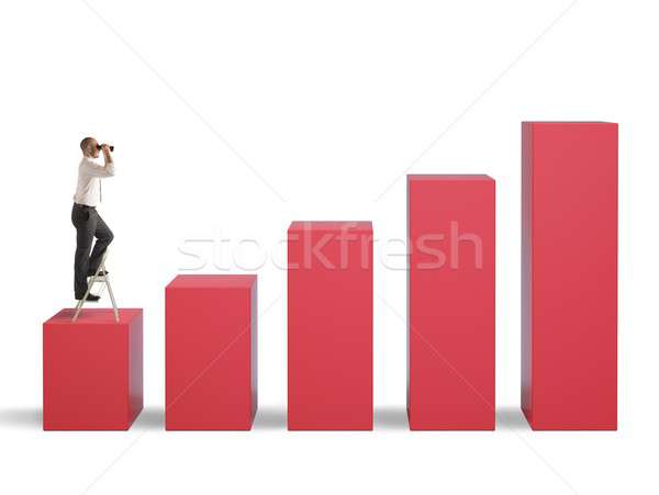 Businessman aspires to success Stock photo © alphaspirit