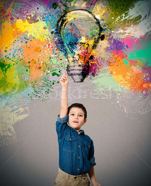 Young big idea Stock photo © alphaspirit