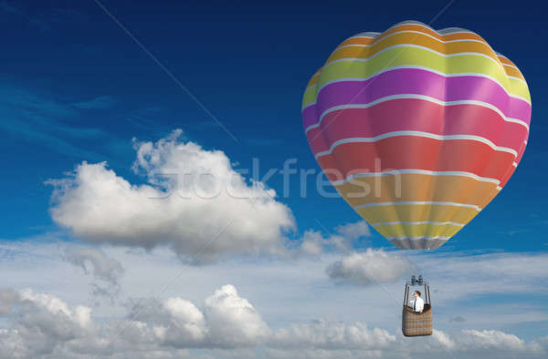 Stock photo: Businessman looking for business