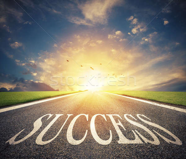 Road of the success. The way for new business opportunities Stock photo © alphaspirit