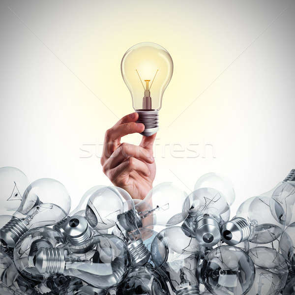 Business idea 3D luminoso Foto d'archivio © alphaspirit