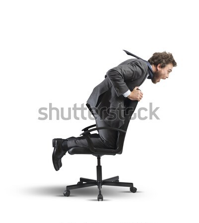 Businessman relax and think Stock photo © alphaspirit