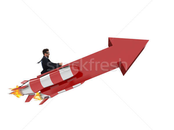 Take-off business success. 3D Rendering Stock photo © alphaspirit