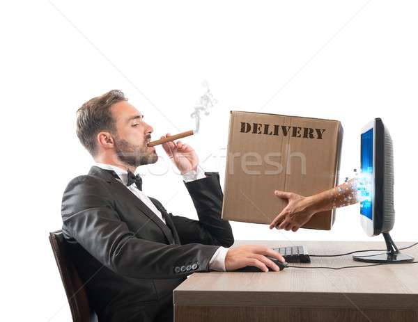 Fast delivery Stock photo © alphaspirit