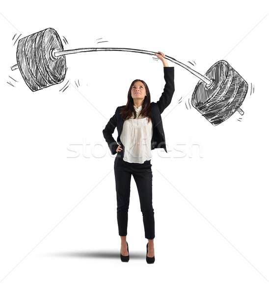 Businesswoman success Stock photo © alphaspirit