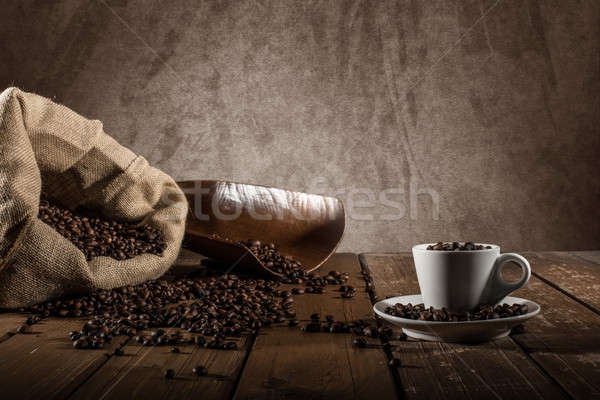 Кубок кофе сумку продовольствие кофе Сток-фото © alphaspirit