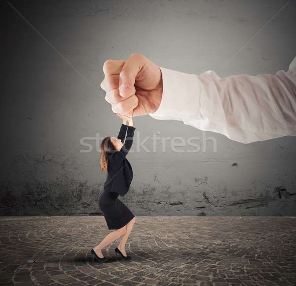 Stock photo: Violent boss