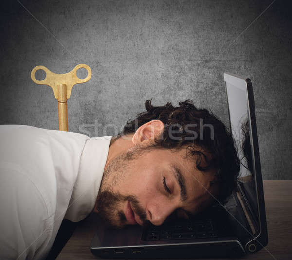 Discharge businessman Stock photo © alphaspirit