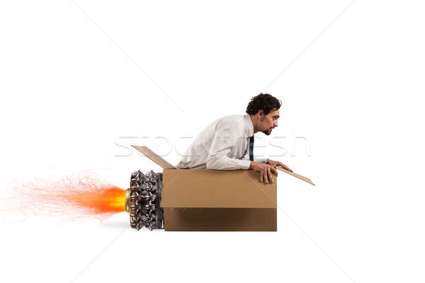 Cardboard missile Stock photo © alphaspirit