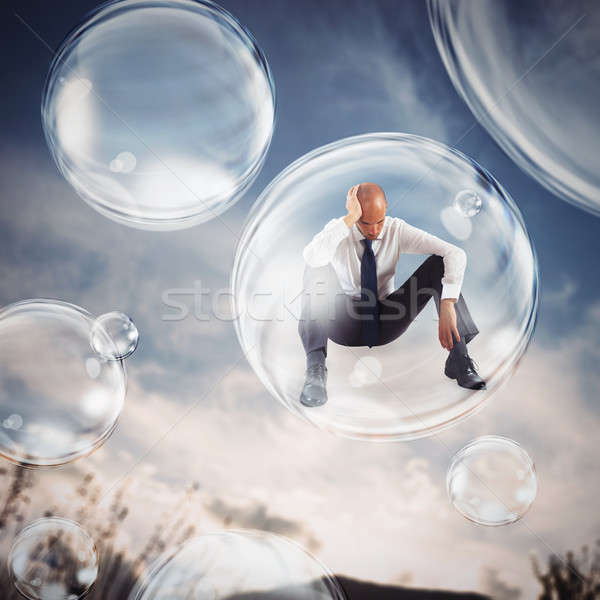 Isolate themselves inside a bubble Stock photo © alphaspirit
