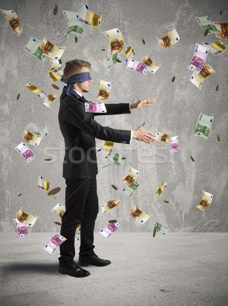 Businessman does not see the business Stock photo © alphaspirit