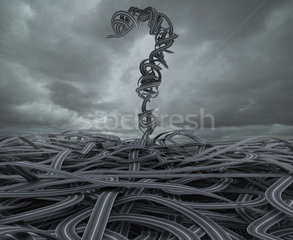 Difficult choices due to crisis. 3D Rendering Stock photo © alphaspirit