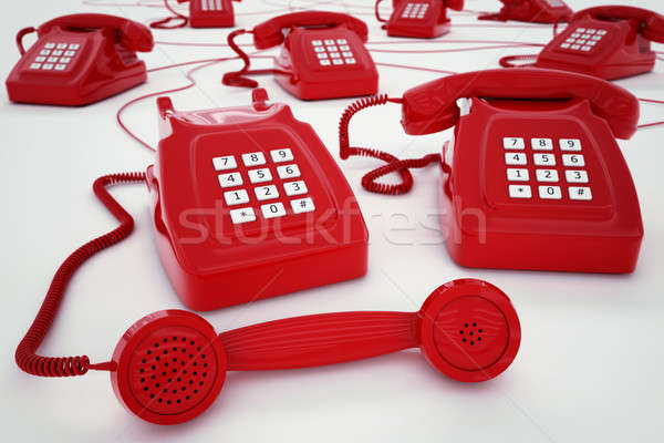 3D rendering telephone Stock photo © alphaspirit