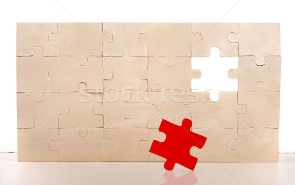 Complete a puzzle with missing piece Stock photo © alphaspirit