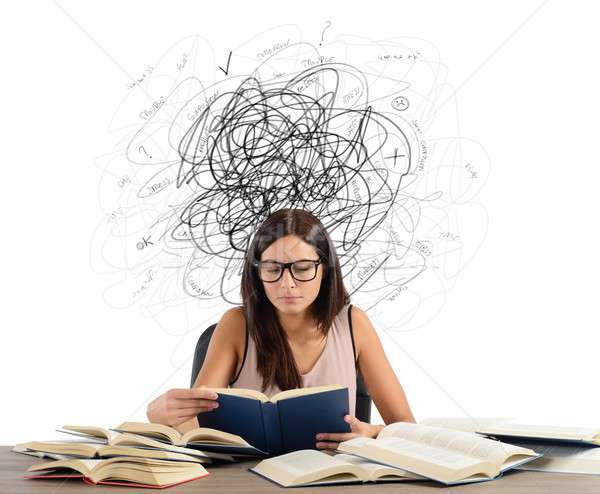 Stock photo: Student with doubts