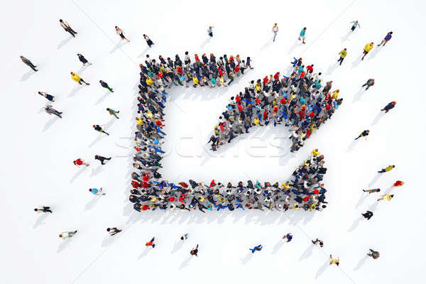 3D rendering of share people Stock photo © alphaspirit