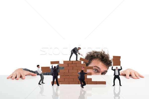 Boss builds a business team Stock photo © alphaspirit