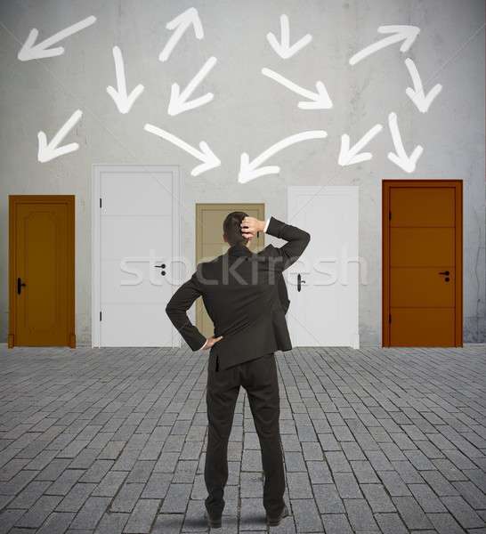 Confused businessman Stock photo © alphaspirit