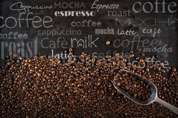 Stock photo: Background coffee beans