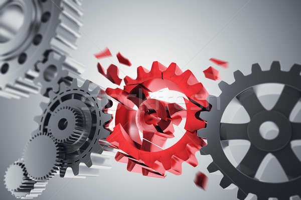 gears mechanism connection problem 3D Rendering Stock photo © alphaspirit