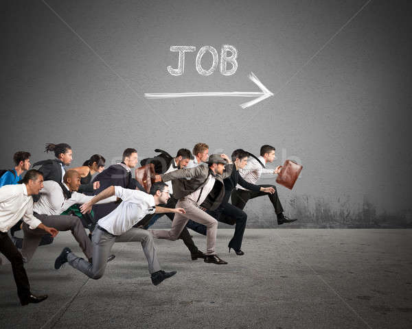 Follow the job arrow Stock photo © alphaspirit