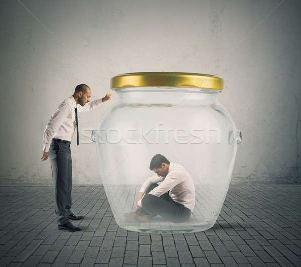 Apoiar negócio problema empresário ajudar colega Foto stock © alphaspirit