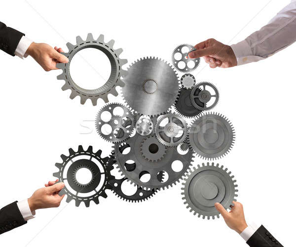 Teamwork and integration concept Stock photo © alphaspirit