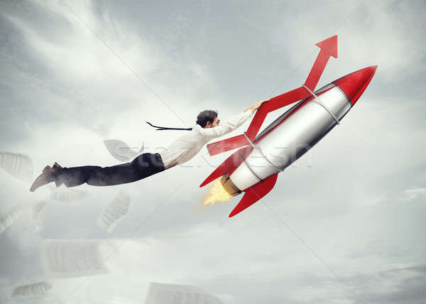 Take-off business success. 3D Rendering Stock photo © alphaspirit