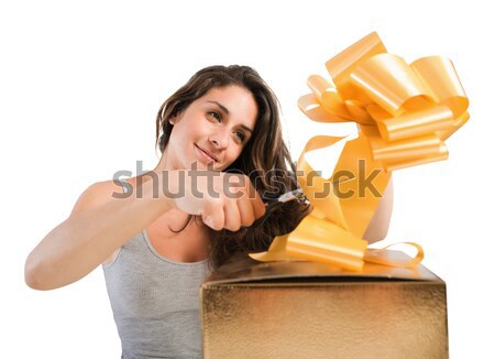 Prepare xmas gifts Stock photo © alphaspirit