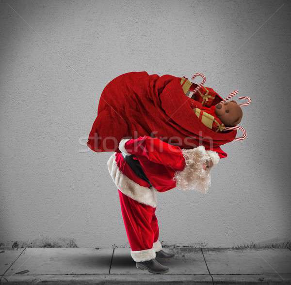 Xmas red sack Stock photo © alphaspirit