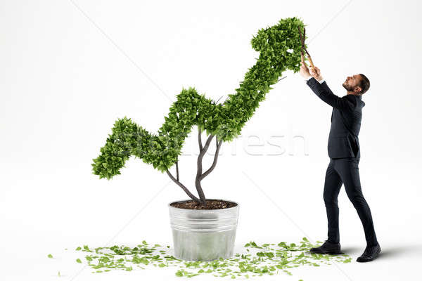 Growing the economy company . 3D Rendering Stock photo © alphaspirit