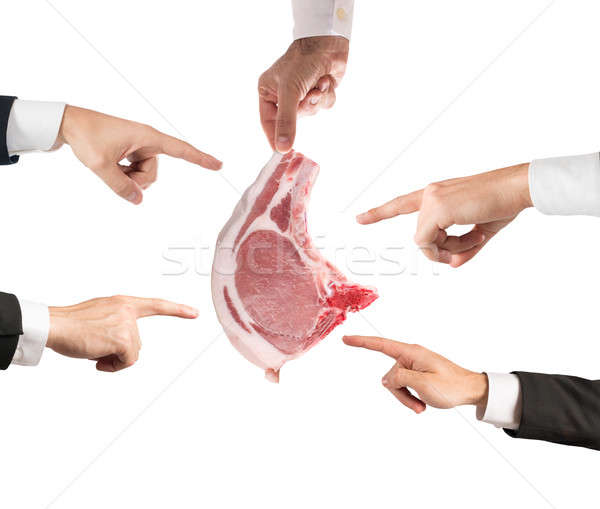 Negative judgment for Meat Stock photo © alphaspirit