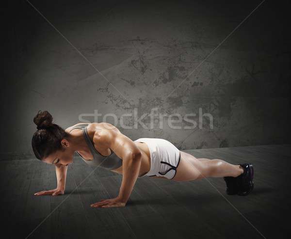 Fitness woman Stock photo © alphaspirit