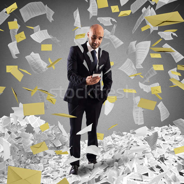 Couvert spam homme lettres affaires [[stock_photo]] © alphaspirit