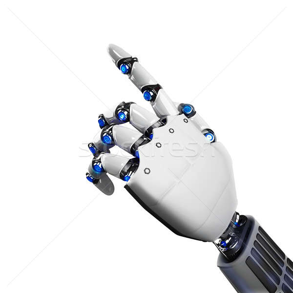 3D Rendering futuristisch Roboter Hand Technologie Stock foto © alphaspirit