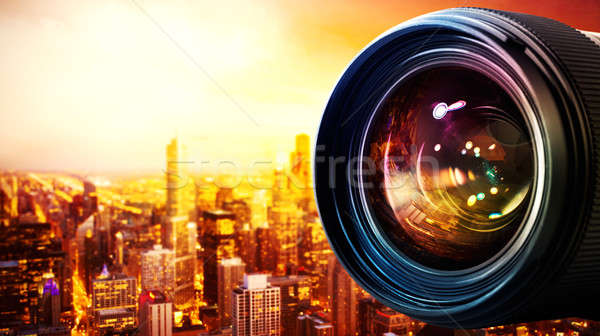 Professional camera lens Stock photo © alphaspirit