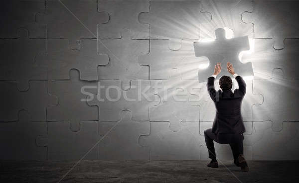 Missing piece of a puzzle Stock photo © alphaspirit