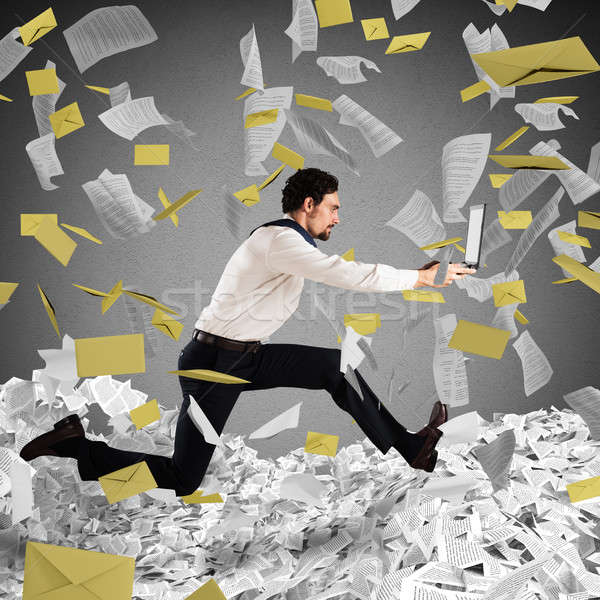 Stock photo: Escape from overwork and bureaucracy
